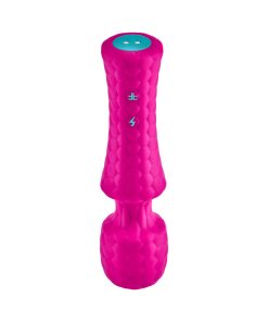 Femmefunn Ultra Wand Mini Rechargeable Flexible Textured Silicone Vibrator Pink