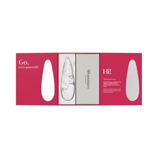 Womanizer X Marilyn Monroe Classic 2 Special Edition Pleasure Air Clitoral Stimulator White Marble - Image 3