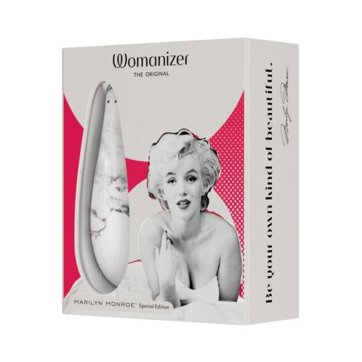Womanizer X Marilyn Monroe Classic 2 Special Edition Pleasure Air Clitoral Stimulator White Marble - Image 12