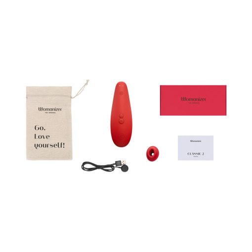 Womanizer X Marilyn Monroe Classic 2 Special Edition Pleasure Air Clitoral Stimulator Vivid Red - Image 9