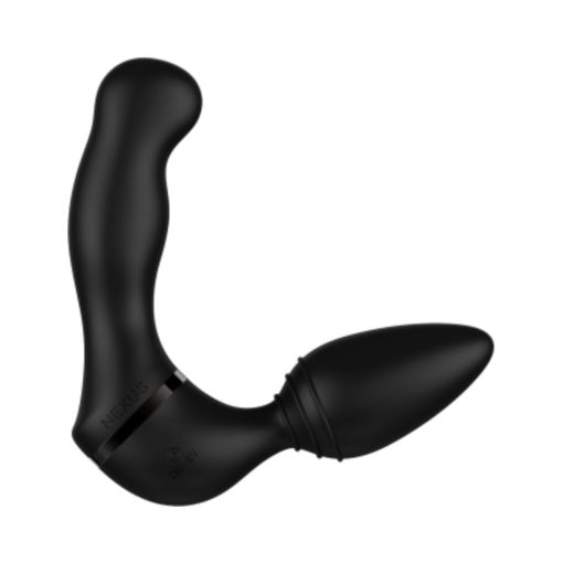 Nexus Revo Twist Waterproof Remote Control Interchangeable Rotating And Vibrating Massager Black - Image 2