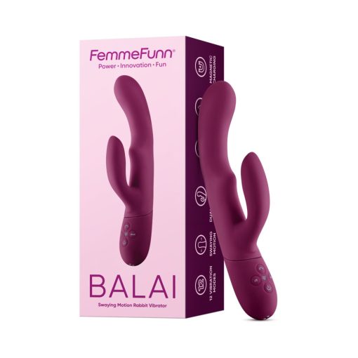 Femmefunn Balai – Swaying Motion Dual Stimulation Vibrator (Fuchsia)