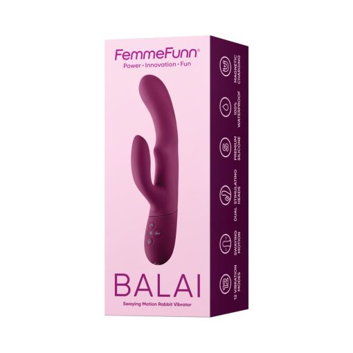 Femmefunn Balai – Swaying Motion Dual Stimulation Vibrator (Fuchsia) - Image 2