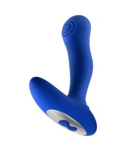 Forto Thumper Rechargeable Remote-Controlled Silicone Thumping Anal Vibrator Blue