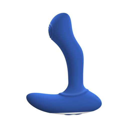 Forto Thumper Rechargeable Remote-Controlled Silicone Thumping Anal Vibrator Blue - Image 5