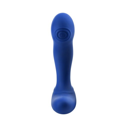 Forto Thumper Rechargeable Remote-Controlled Silicone Thumping Anal Vibrator Blue - Image 6