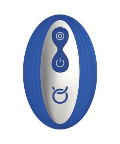 Forto Thumper Rechargeable Remote-Controlled Silicone Thumping Anal Vibrator Blue