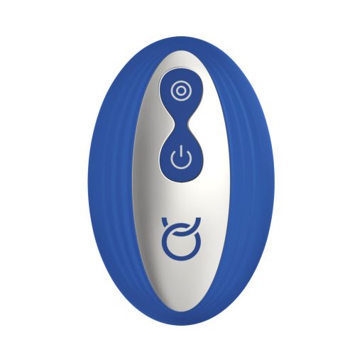 Forto Thumper Rechargeable Remote-Controlled Silicone Thumping Anal Vibrator Blue - Image 7