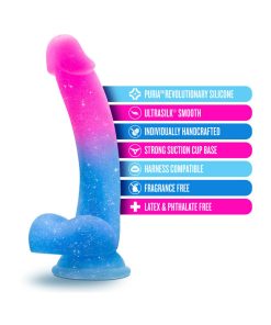 Avant Chasing Sunsets 7.75 In. Silicone Dildo With Balls Mermaid