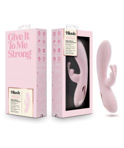 Blush Morgan Rabbit Vibrator – Dual Motor RumboTech Vibe (Pink, Splashproof)