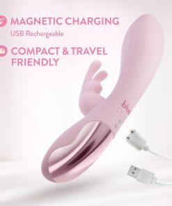 Blush Morgan Rabbit Vibrator – Dual Motor RumboTech Vibe (Pink, Splashproof)
