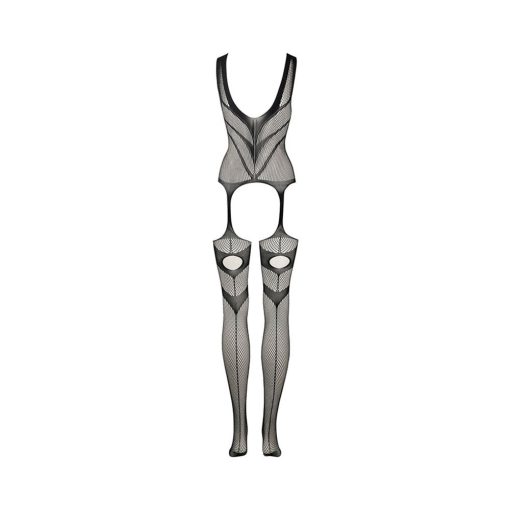 Le Desir Suspender Bodystocking Black O/S - Image 6