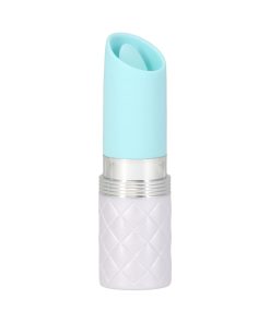 Pillow Talk Lusty Silicone Flickering Lipstick Vibrator With Swarovski Crystal Teal