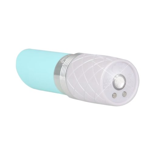 Pillow Talk Lusty Silicone Flickering Lipstick Vibrator With Swarovski Crystal Teal - Image 5