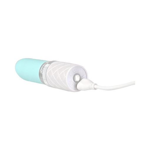 Pillow Talk Lusty Silicone Flickering Lipstick Vibrator With Swarovski Crystal Teal - Image 6