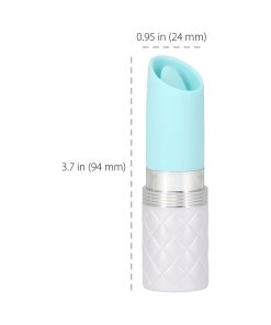 Pillow Talk Lusty Silicone Flickering Lipstick Vibrator With Swarovski Crystal Teal