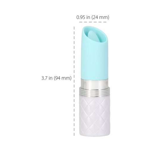 Pillow Talk Lusty Silicone Flickering Lipstick Vibrator With Swarovski Crystal Teal - Image 8