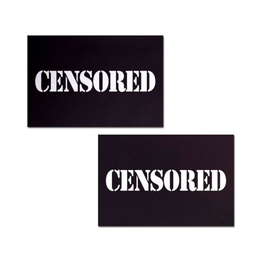 Pastease Censored: Black Censor Bars Nipple Pasties - Image 2