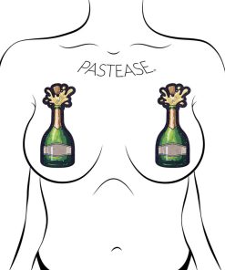 Pastease Champagne Bottle Sparkling Nipple Pasties Erupting Bubbly