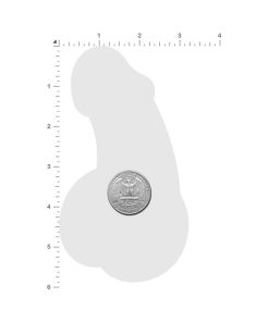 Pastease Penis: Holographic Silver Dick Nipple Pasties