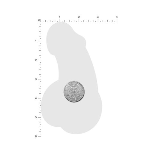 Pastease Penis: Holographic Silver Dick Nipple Pasties - Image 3