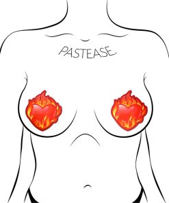 Pastease Flaming Heart Nipple Pasties
