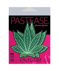 Pastease Indica Pot Leaf: Green Weed Nipple Pasties