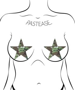 Pastease Nautical Star: Military Multi-Cam Camoflauge Nipple Pasties