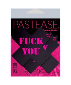 Pastease Plus X: Black With Pink Fuck You