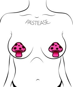 Pastease Mushroom: Neon Pink Shroom Nipple Pasties