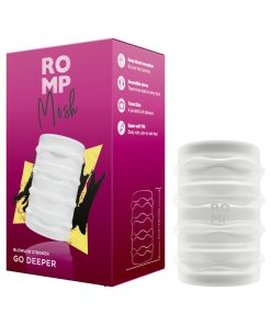 Romp Mosh Compact Reversible Manual Stroker Clear