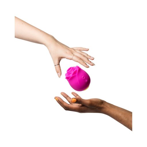 Romp Rose Rechargeable Silicone Pleasure Air Clitoral Vibrator Pink - Image 7