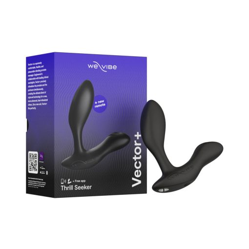 We-Vibe Vector+ Dual Stimulation Prostate Massager Charcoal Black - Image 3