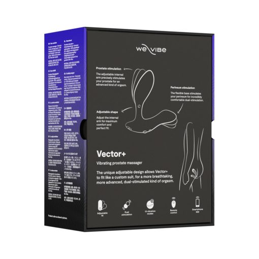 We-Vibe Vector+ Dual Stimulation Prostate Massager Charcoal Black - Image 12