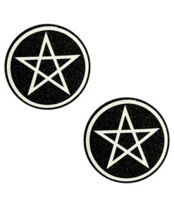 Neva Nude Pasty Wicca Black Glitter