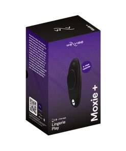 We-Vibe Moxie+ Rechargeable Remote-Controlled Silicone Wearable Clitoral Vibrator Black