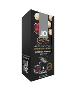 Jo White Chocolate Raspberry Flavored Water-Based Lubricant Foils 10 Ml 12-Pack