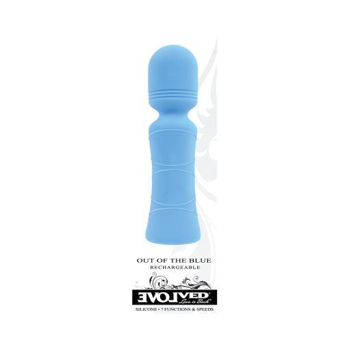 Evolved Out Of The Blue Rechargeable Silicone Wand Vibrator - Image 10
