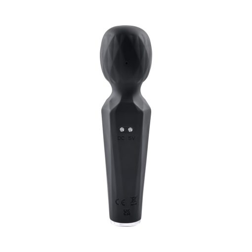 Evolved Rainbow Sucker Light-Up Rechargeable Dual-Function Silicone Suction Wand Vibrator Black - Image 6