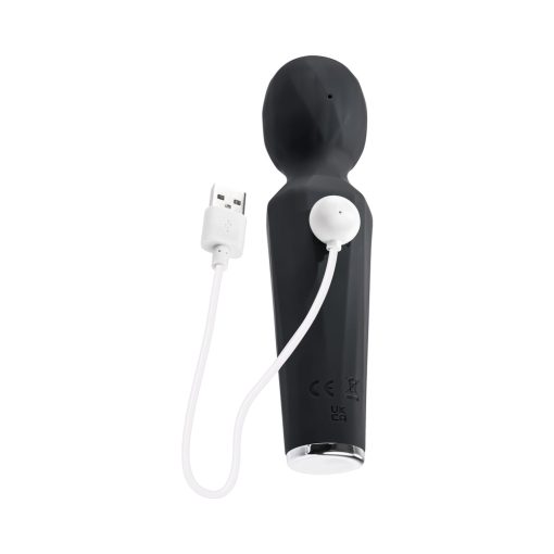 Evolved Rainbow Sucker Light-Up Rechargeable Dual-Function Silicone Suction Wand Vibrator Black - Image 8