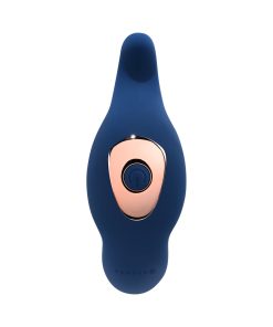 Gender X True Blue Rechargeable Thrusting Silicone Vibrator Blue