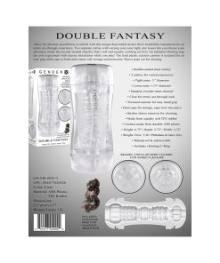Gender X Double Fantasy Dual Entry Stroker Clear