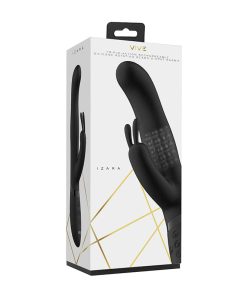 Vive Izara Rechargeable Rotating Bead Silicone Rabbit Vibrator Pink