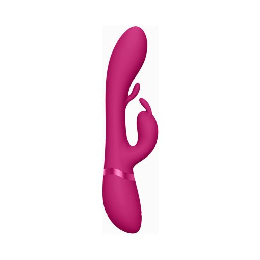 Vive Tama Rechargeable Wave Silicone Rabbit Vibrator Pink - Image 2