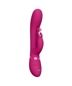 Vive Tama Rechargeable Wave Silicone Rabbit Vibrator Pink