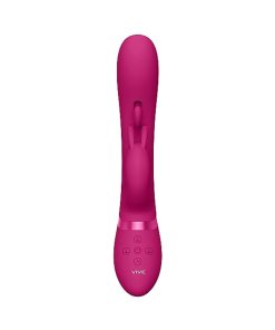 Vive Tama Rechargeable Wave Silicone Rabbit Vibrator Pink