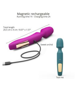 Love To Love R-Evolution Rechargeable 3-In-1 Wand Vibrator Sweet Orchid
