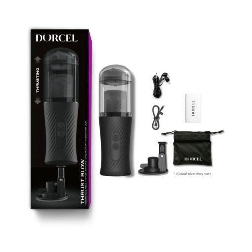 Dorcel Thrust Blow Rechargeable Thrusting Vaginal Masturbator With Removeable Suction Cup