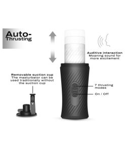 Dorcel Thrust Blow Rechargeable Thrusting Vaginal Masturbator With Removeable Suction Cup