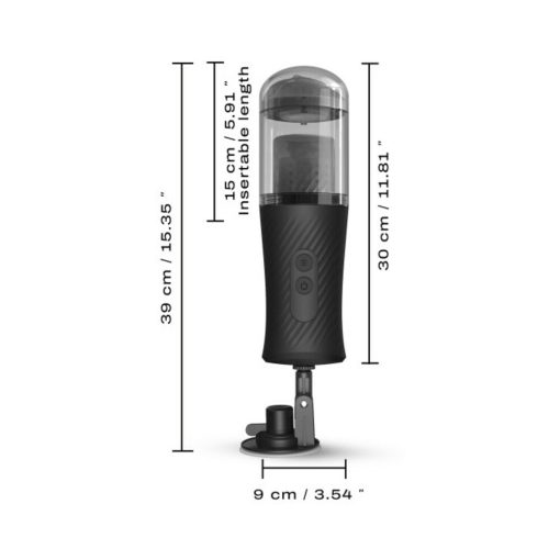 Dorcel Thrust Blow Rechargeable Thrusting Vaginal Masturbator With Removeable Suction Cup - Image 7